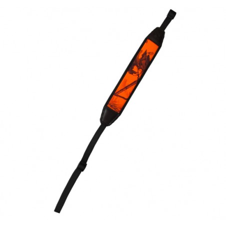Cinghia regolabile in neoprene Orange Blazed per carabina