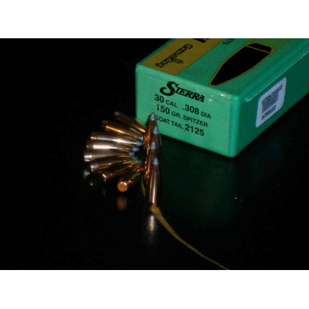 Palle Sierra GameKing calibro 30 .308 dia – 150 gr grani SBT