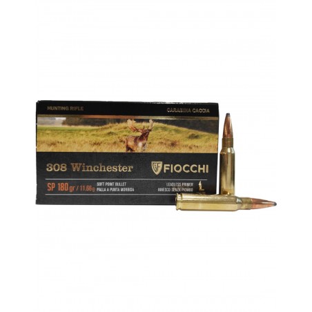 Cartucce Fiocchi cal. 308 winchester SP 180 gr