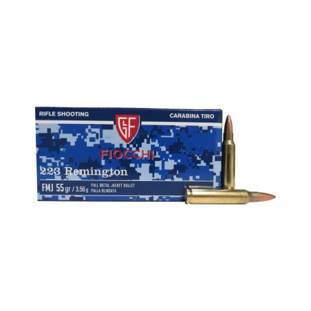 FIOCCHI munizioni cal.223 rem palla FMJ 55gr.