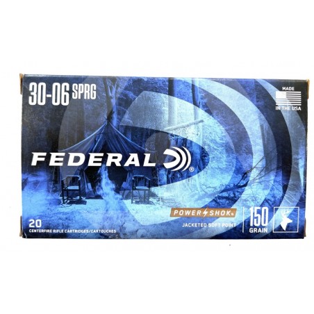 FEDERAL – 30-06 SPRING 150 GR jACKETED SOFT POINT