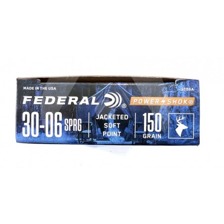 FEDERAL – 30-06 SPRING 150 GR jACKETED SOFT POINT