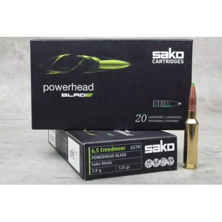 6.5 Creedmoor Sako Powerhead Blade 117GR TXM 657H