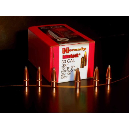 PALLE DA RICARICA – HORNADY – 30 CAL .308″ 170GR INTERLOCK® FP – 3060 (100 PZ)