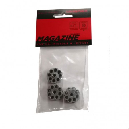 CARICATORE DA 8 COLPI PER CO2 CAL 4,5mm - CONFEZIONE 3 PEZZI