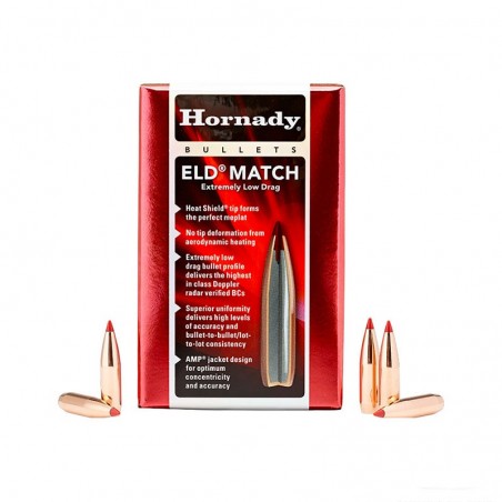 PALLE DA RICARICA – HORNADY ELD MATCH 308″ 168GR