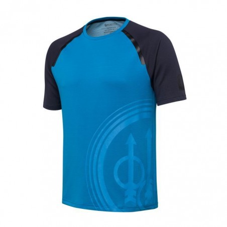 T-Shirt Girocollo Logo Beretta Blue Excell