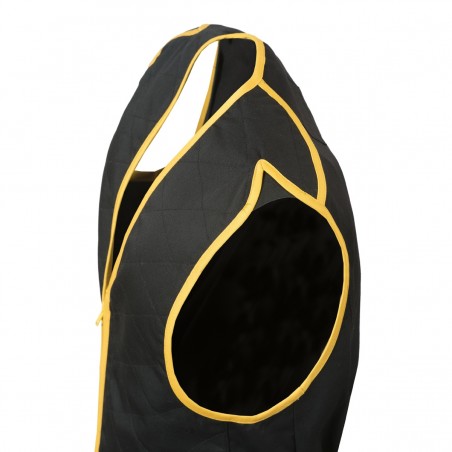 Beretta Trap Cotton Vest - Black With Yellow Trim