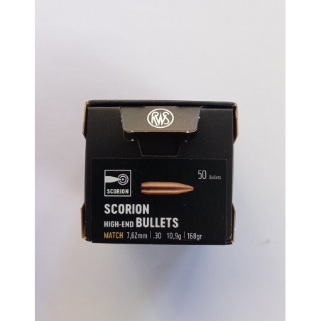 OGIVE RWS SCORION MATCH 155 gr .30 / .308"
