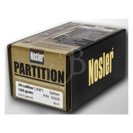 Nosler partition 308" 165 gr. spitzer