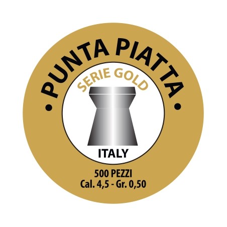 Serie gold punta piatta cal.4,5