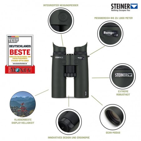 STEINER BINOCOLO RANGER LRF 10X42