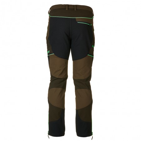 Pantalone da caccia di marca Univers modello thunder verde / fluo elasticizzato