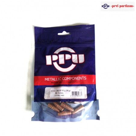Ogive di marca PPU calibro 9.3mm SOFT POINT 285 grani confezione da 50 pezzi.