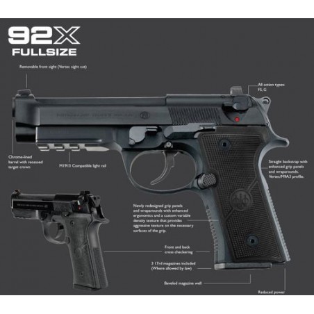 Beretta 92X fr fs full USA cal.9x21