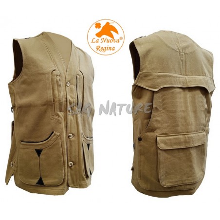 GILET TERMINIO IN CANVAS LEGGERO