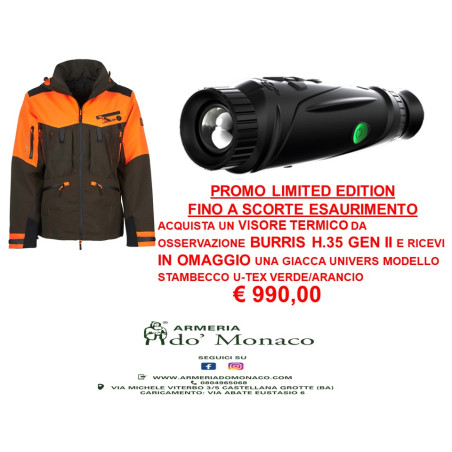 Promo visore Burris e giacca Univers