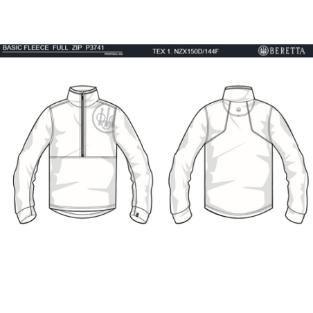Beretta Logo Half Zip