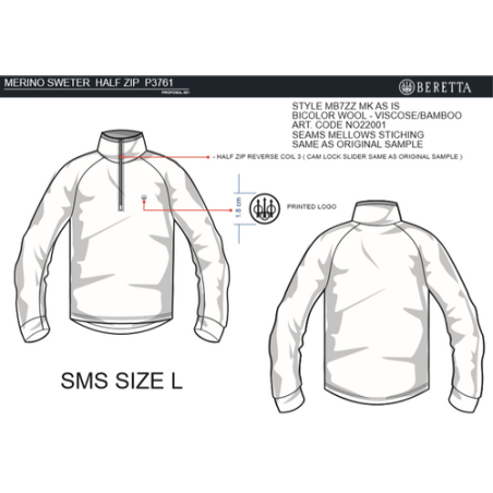 Glider Merino Half Zip Sweater