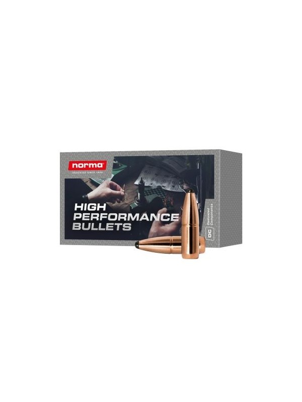 Ogive di marca Norma calibro 30 308" 180 gr ORYX confezione da 100 pezzi.