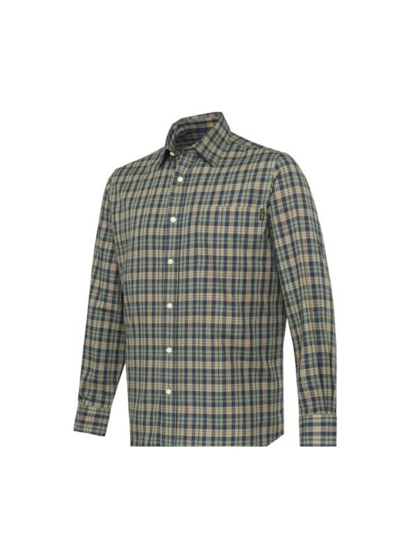 Beretta camicia Bryggen Shirt Grey and Brown check