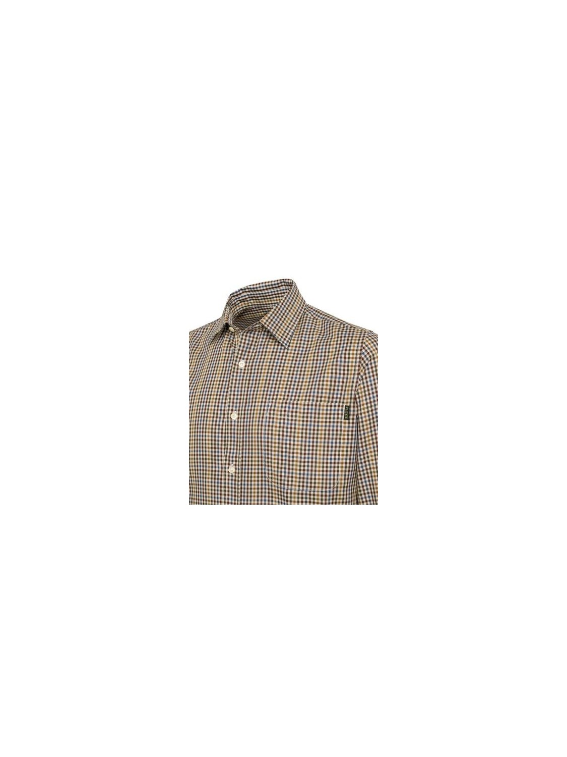 Beretta camicia Bryggen Shirt Grey and Brown check