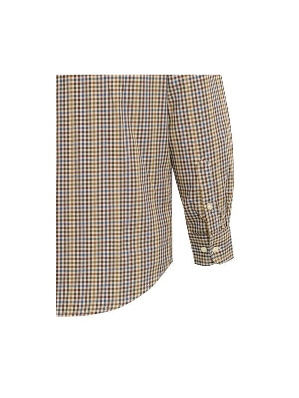 Beretta camicia Bryggen Shirt Grey and Brown check