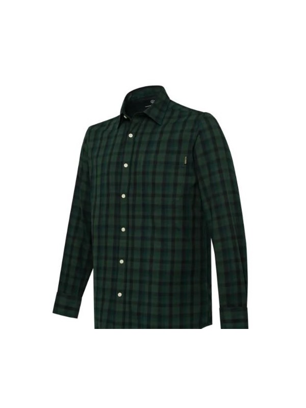 Beretta camicia Bryggen Shirt Green and Black Check