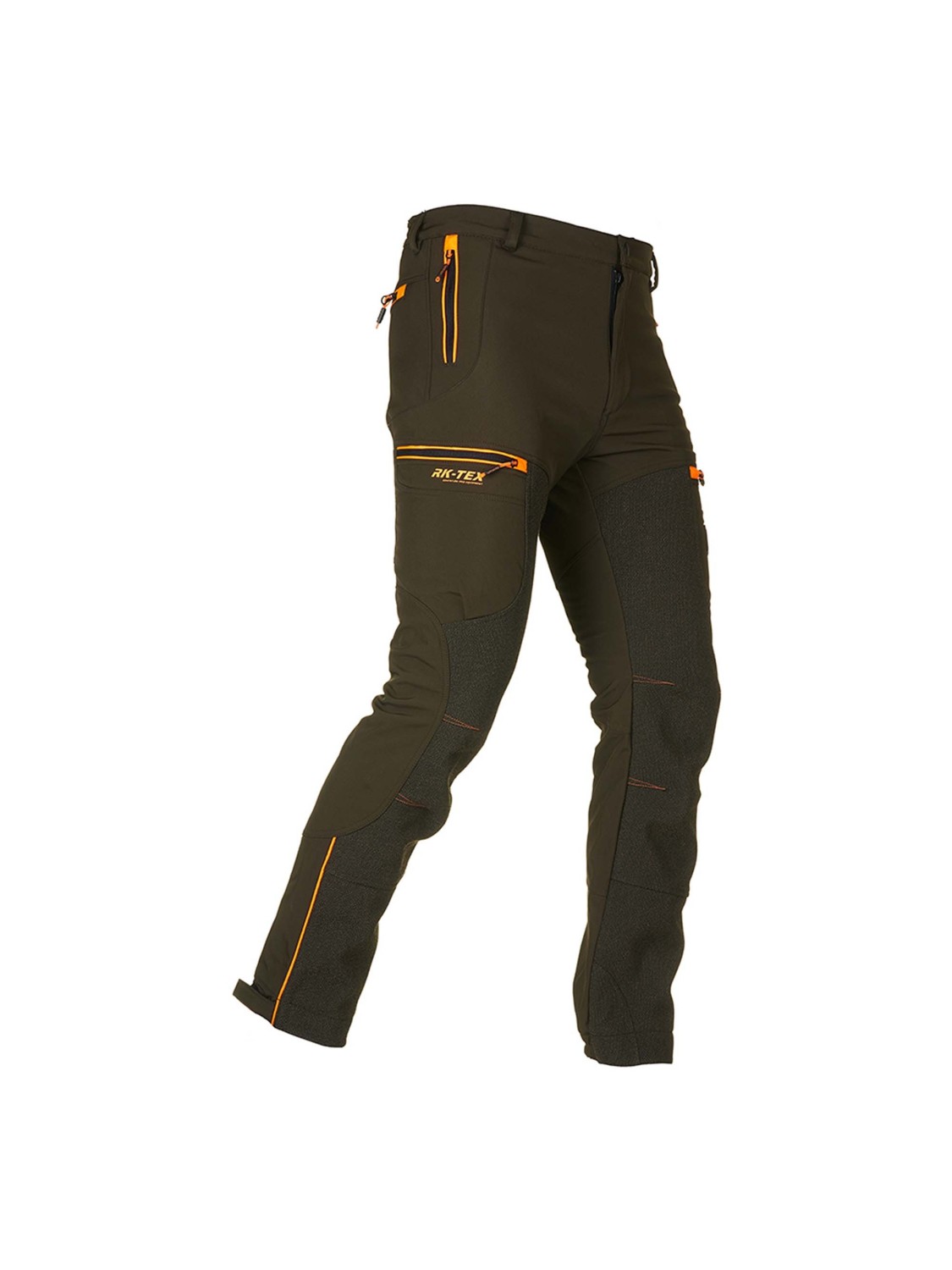Univers pantalone da caccia softshell u-tex verde / arancio 92317 392