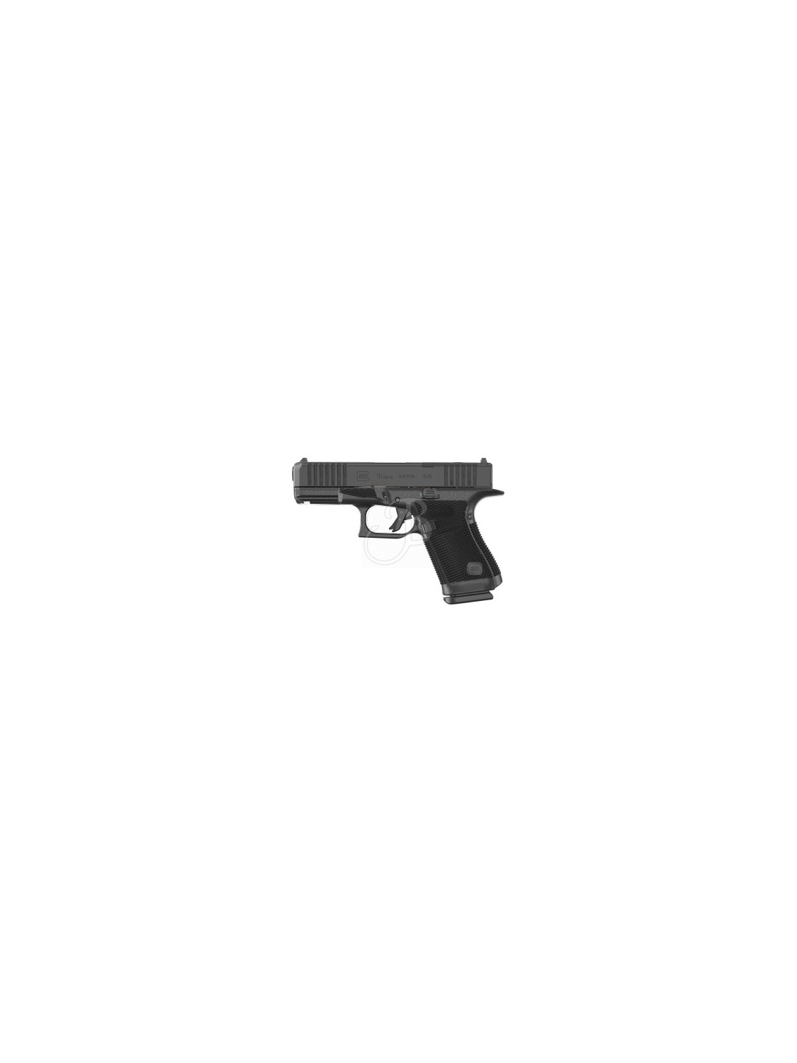 Pistola semiautomatica di marca Glock calibro 9x19 luger modello 19
