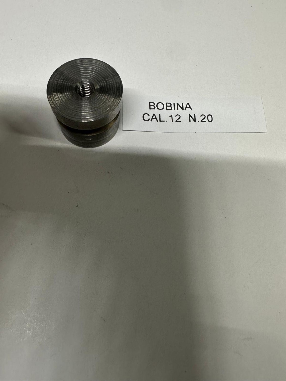 BOBINA ORLATRICE IN ACCIAIO CAL.12 N20