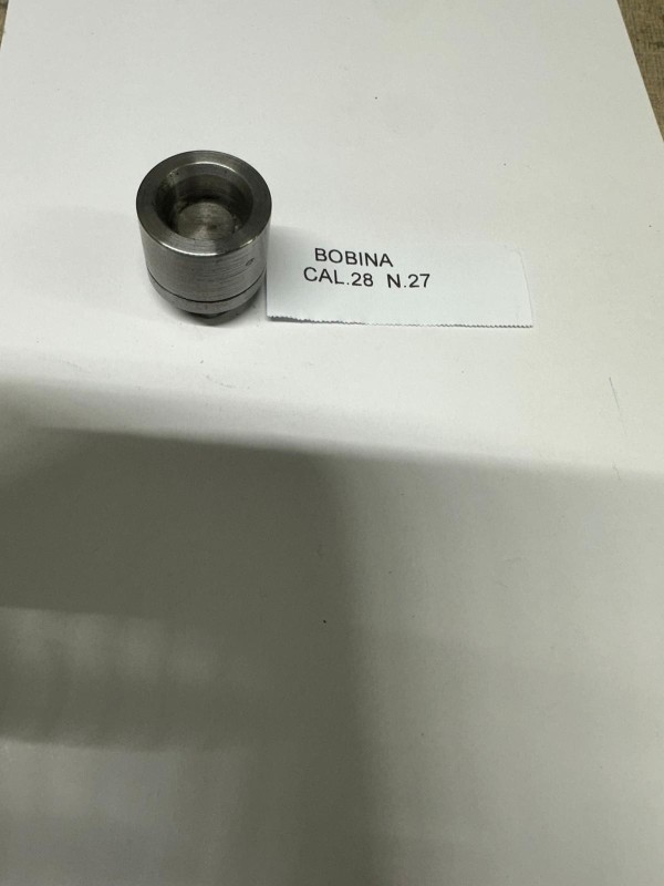 BOBINA ORLATRICE IN ACCIAIO CAL.28 N27