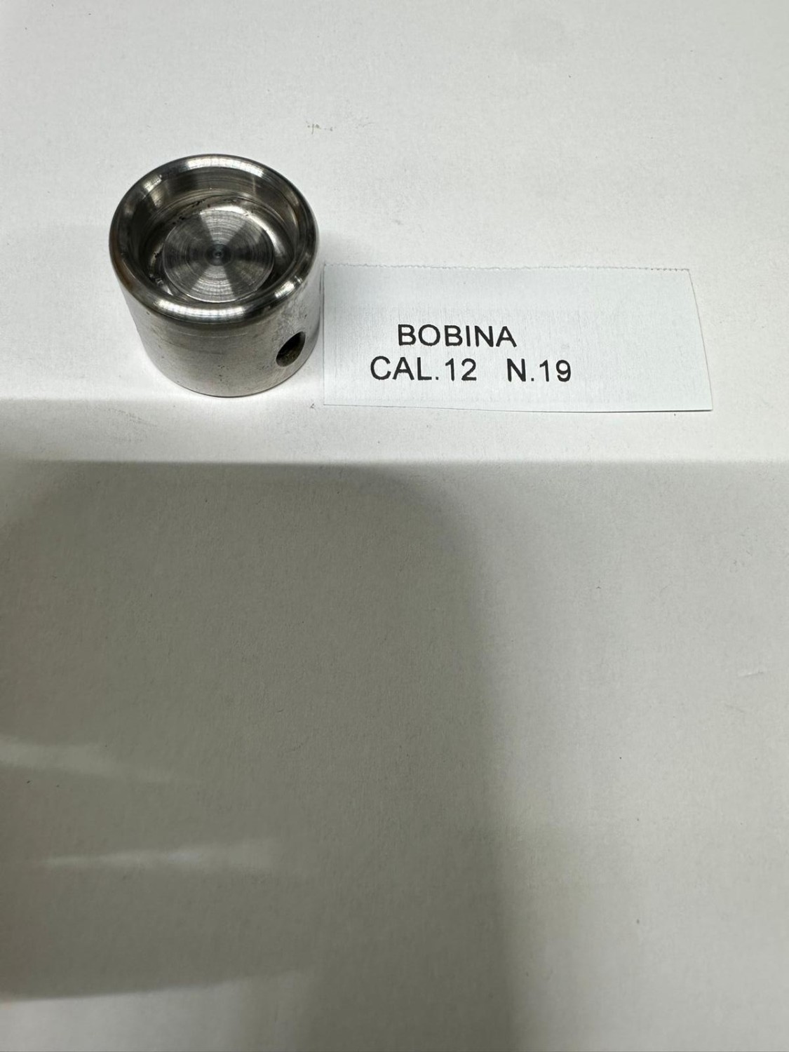 BOBINA ORLATRICE IN ACCIAIO CAL.12 N19