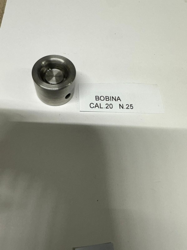 BOBINA ORLATRICE IN ACCIAIO CAL.20 N25
