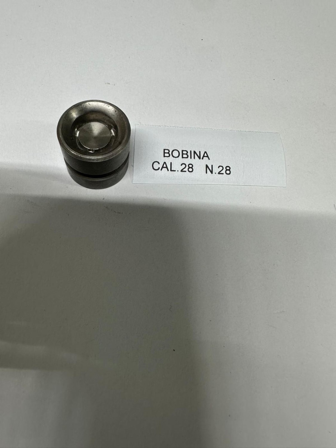 BOBINA ORLATRICE IN ACCIAIO CAL.28 N28