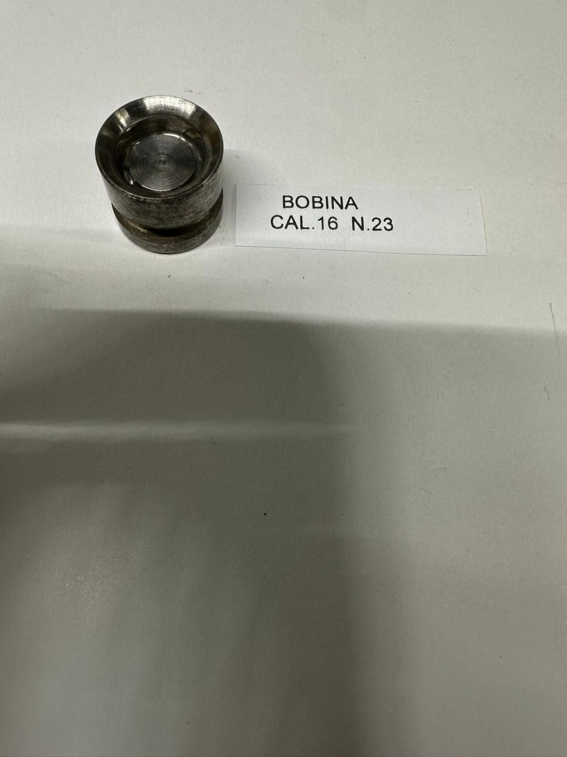 BOBINA ORLATRICE IN ACCIAIO CAL.16  USATA  N23