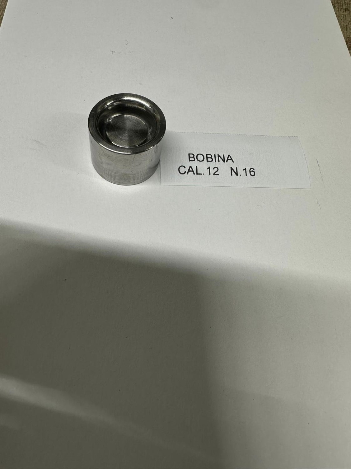 BOBINA ORLATRICE IN ACCIAIO CAL.12  USATA  N16