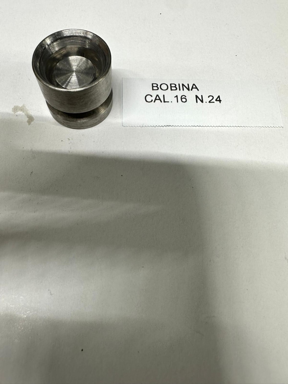 BOBINA ORLATRICE IN ACCIAIO CAL.16  USATA  N24