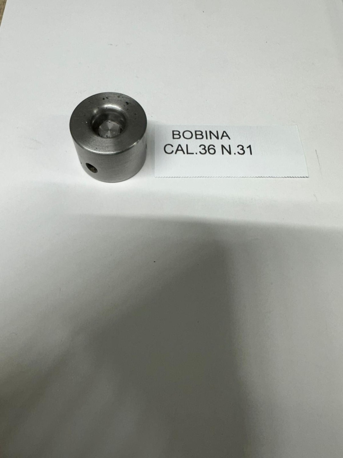 BOBINA ORLATRICE IN ACCIAIO CAL.36 USATA N31