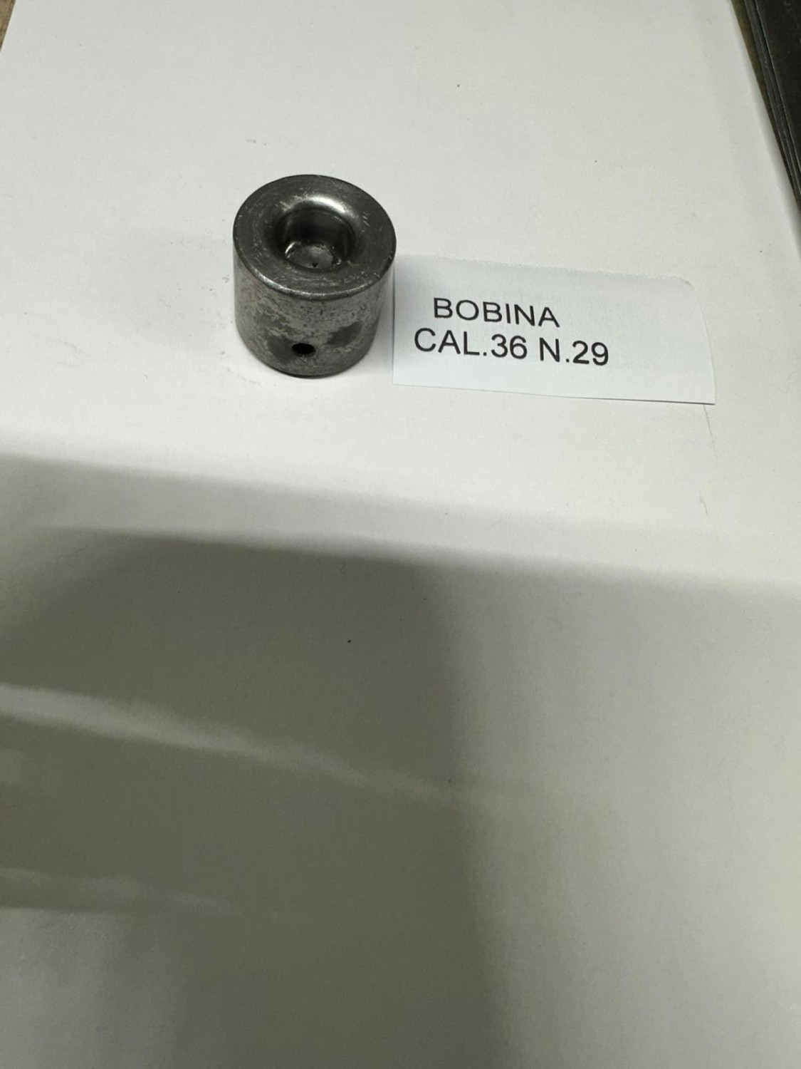 BOBINA ORLATRICE IN ACCIAIO CAL.36 USATA N29