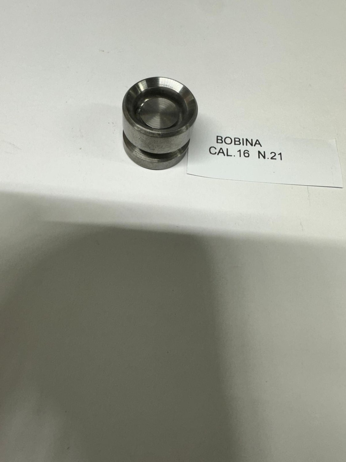 BOBINA ORLATRICE IN ACCIAIO CAL.16  USATA  N21