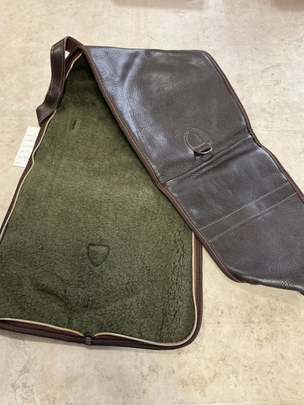 Fodero per fucile semiautomatico in vero cuoio 130cm tutta cerniera