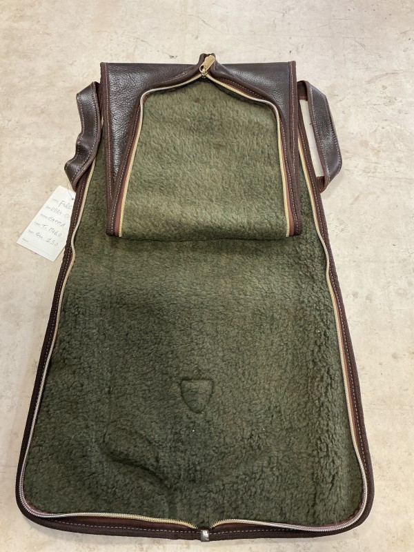 Fodero per fucile semiautomatico in vero cuoio 130cm tutta cerniera