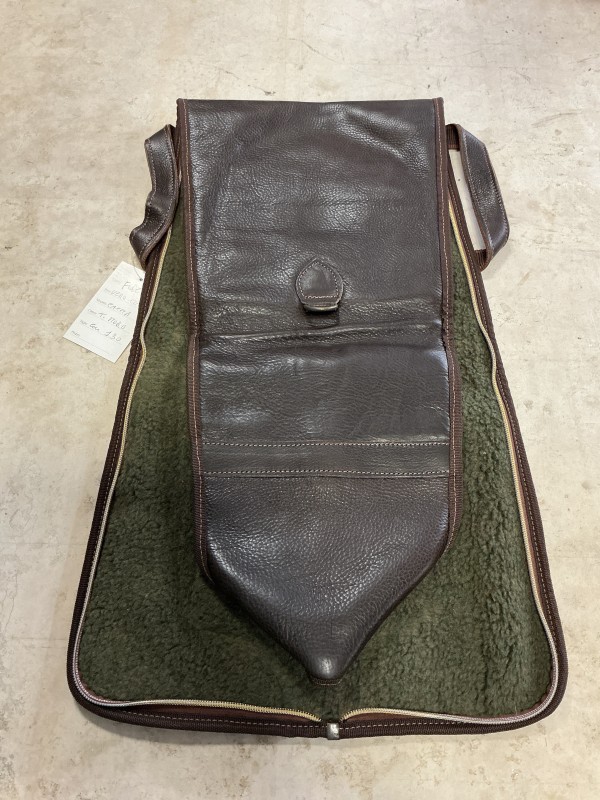 Fodero per fucile semiautomatico in vero cuoio 130cm tutta cerniera