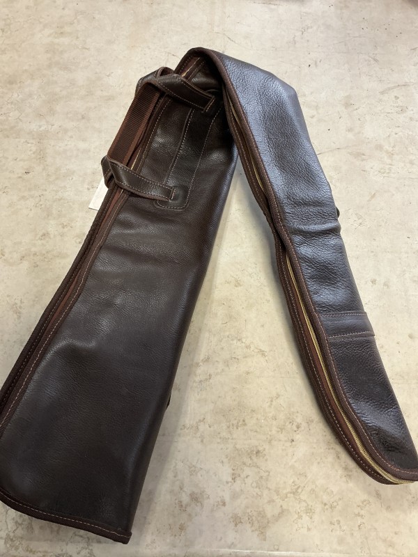 Fodero per fucile semiautomatico in vero cuoio 130cm tutta cerniera