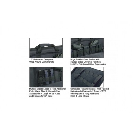 UTG 32" COVERT GUN CASE NERA