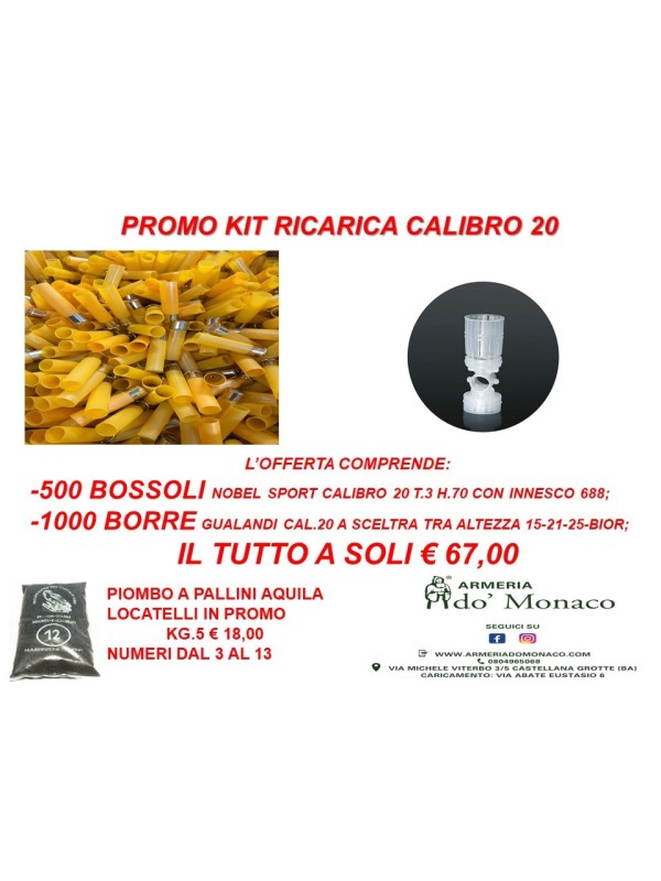 Nobel sport cal.20 t.3 h.70 688 conf. da 500