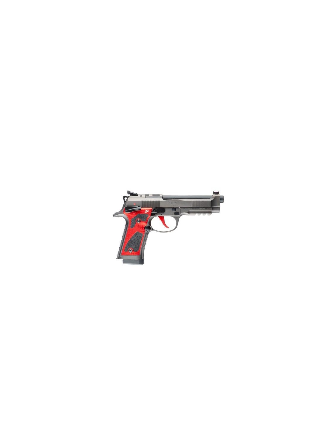 Beretta calibro 9x19 modello 92x performance dark series red