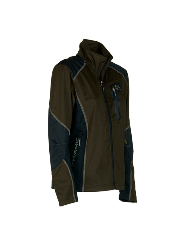 Univers giacca microshell u-tex verde / beige