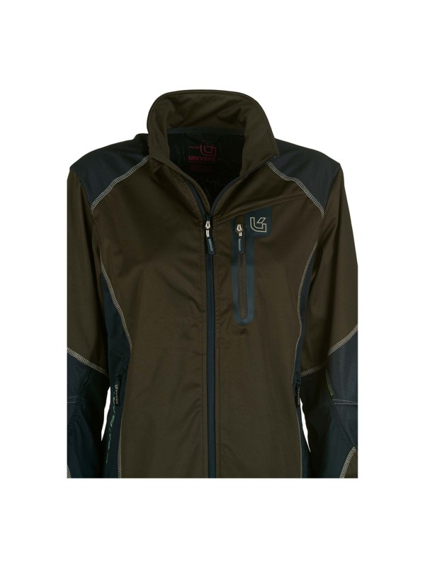 Univers giacca microshell u-tex verde / beige